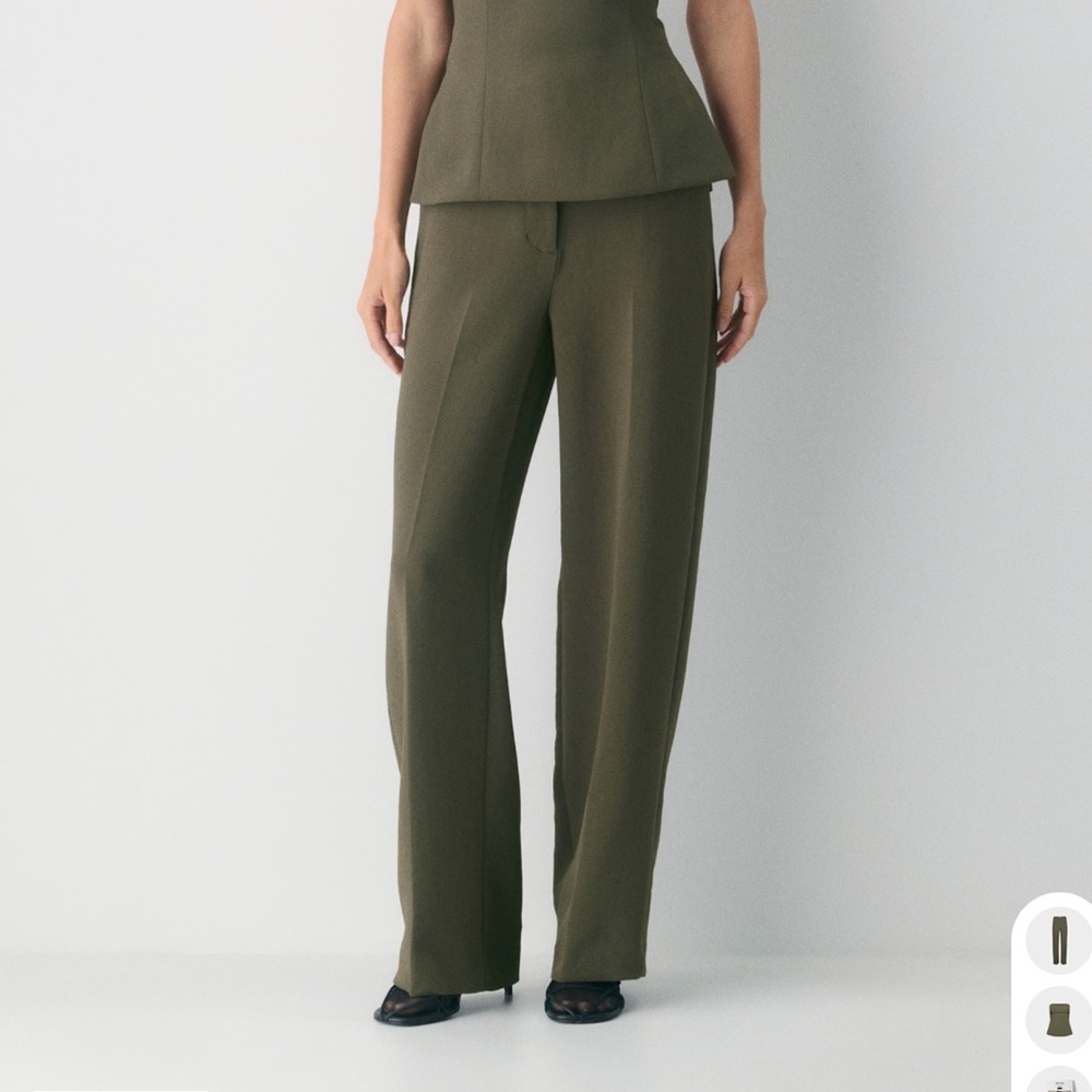 Aritzia Dark Olive Limitless Pant